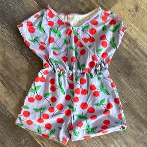 Hanna Andersson Cherry Cheer Print Romper 110 5